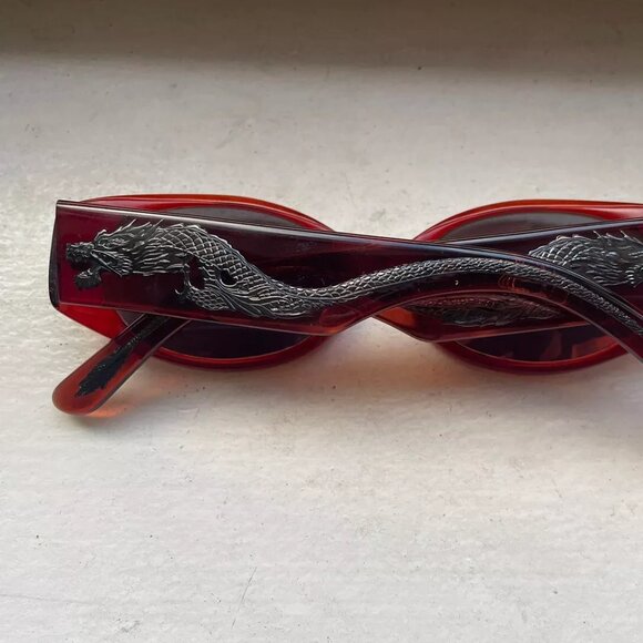 ❤️RARE JEAN PAUL GAULTIER DRAGON Model 56-0021 SUNGLASSES + CASE - Picture 14 of 16